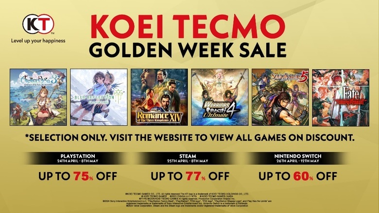 Koei Tecmo kicks off Golden Week 2024 sales