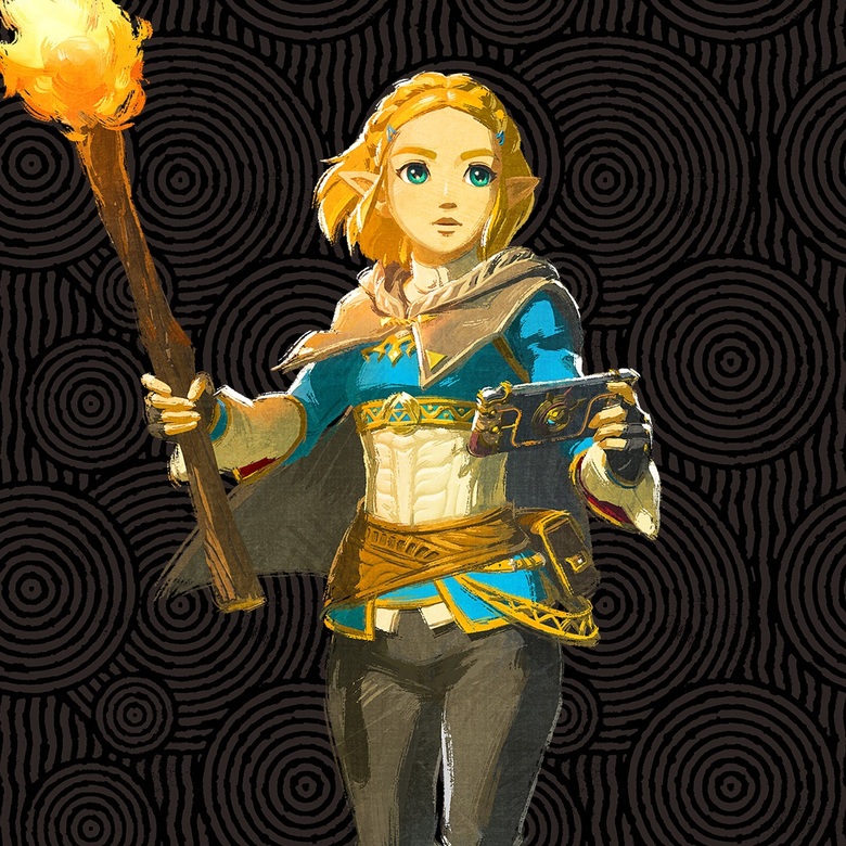 Nintendo Shares Zelda Tears Of The Kingdom Artwork Featuring Zelda And