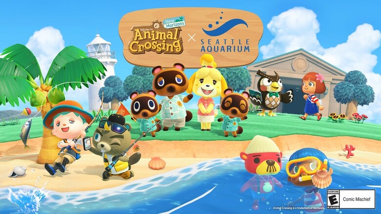 Seattle Aquarium and Nintendo team up to bring Animal Crossing: New Horizons to life