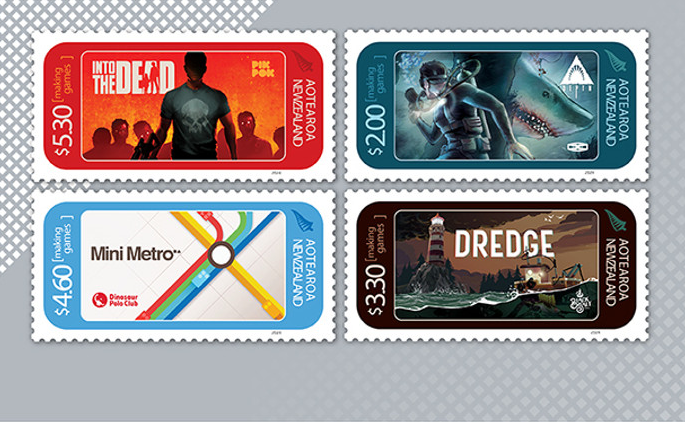 New Zealand devs honored with official stamps featuring their games