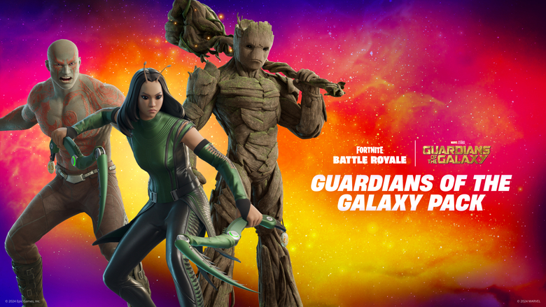 Drax, Mantis and Groot (Young Adult) available in Fortnite
