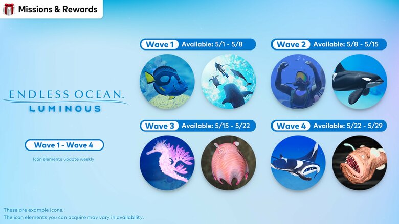Endless Ocean: Luminous icons added to Nintendo Switch Online