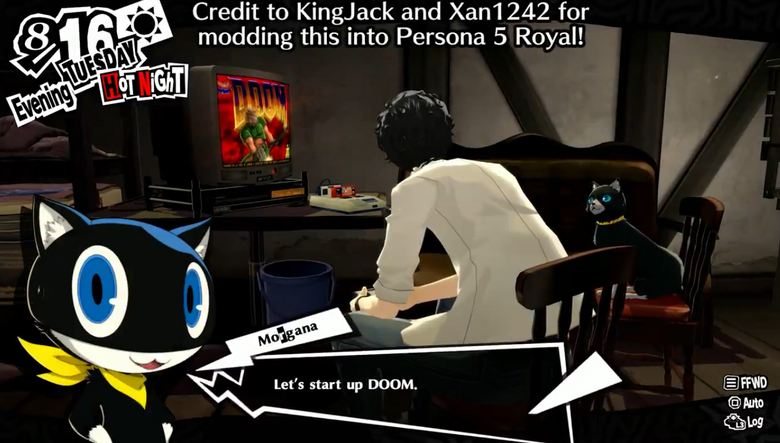 Mod makes it possible to play DOOM in Persona 5 Royal