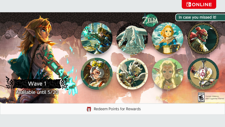 The Legend of Zelda: Tears of the Kingdom icons return to Nintendo Switch Online