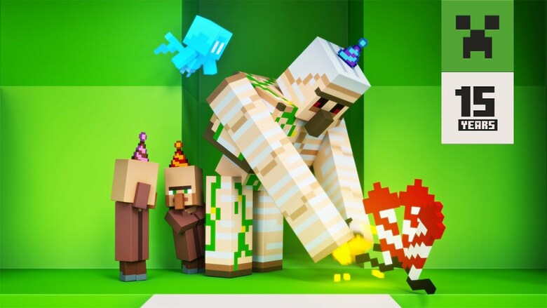 Minecraft 15th anniversary celebrations includes 15 days of gifts