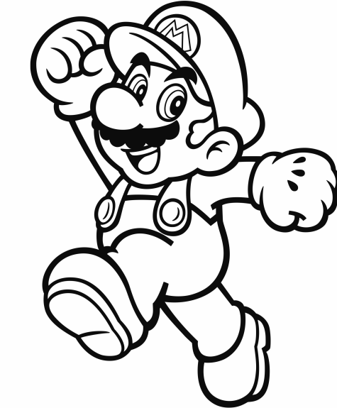 Official Mario coloring pages GoNintendo