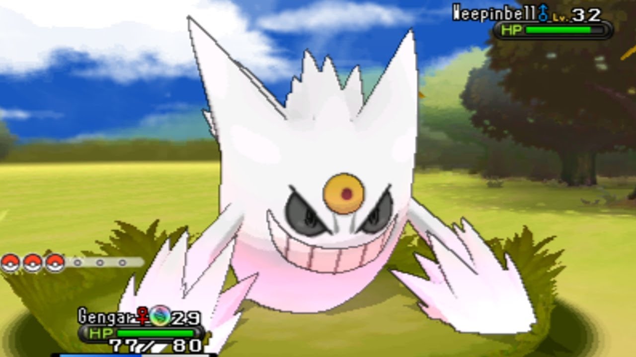 Pokemon 2016 Shiny White Mega Gengar Volcanion Shiny Mega