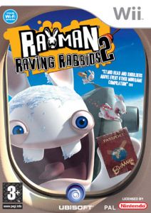 rayman raving rabbids 2 wii box pal