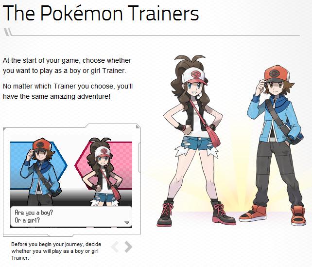 pokemon black and white trainers names