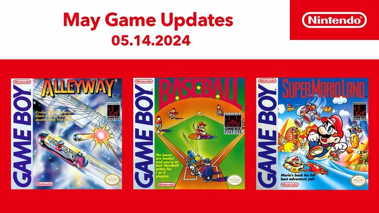 Super Mario Land, Baseball and Alleyway now available via Switch Online Game Boy library