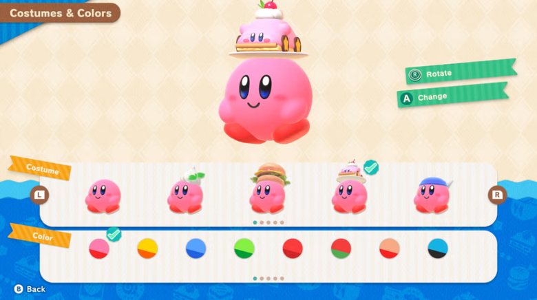 Check out all the unlockable rewards in Kirby's Dream Buffet