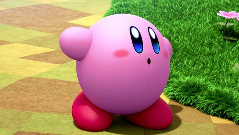 Kirby almost used his tongue to grab enemies