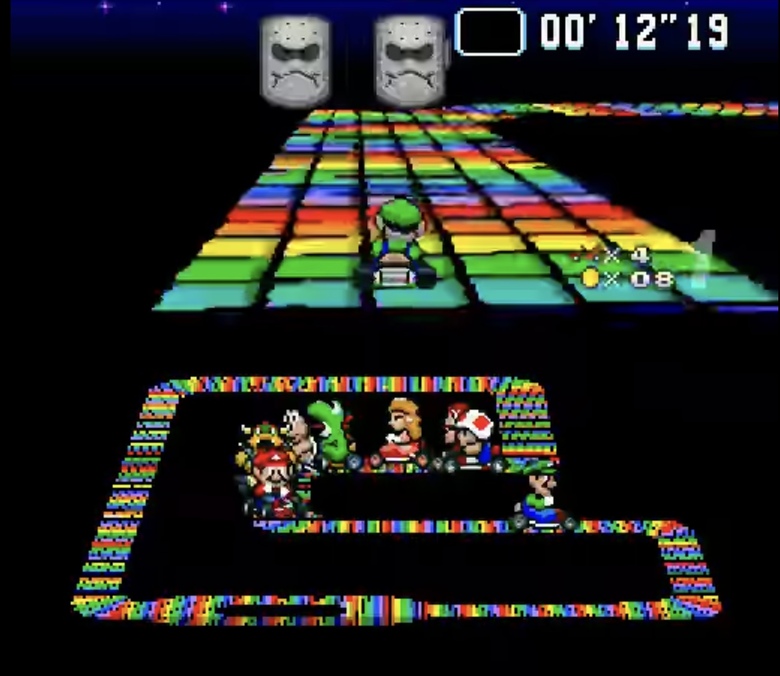 The track that shall spawn the end of friendships, Rainbow Road.