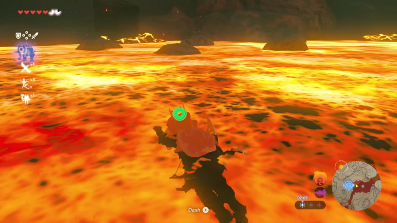 A new Breath of the Wild trick allows you to swim in lava