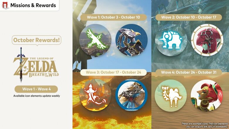 More Breath of the Wild-themed icons coming to Nintendo Switch Online this month, first wave available now
