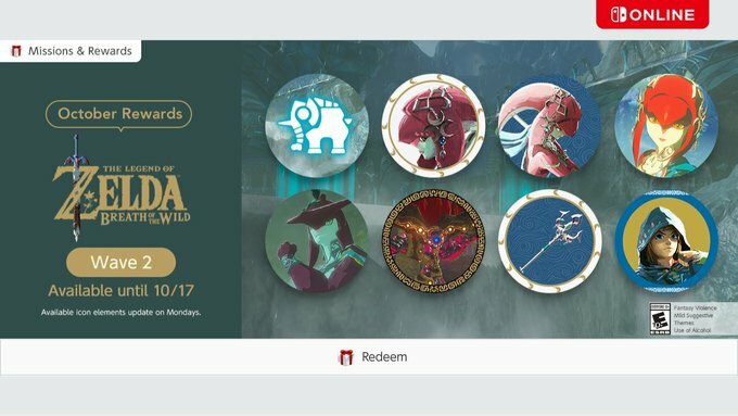 Second wave of this month's Breath of the Wild-themed Switch icons now available