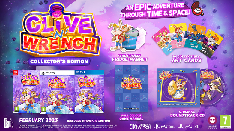 3D platformer 'Clive ‘N’ Wrench' heads to Switch in February 2023, Collector's Edition announced