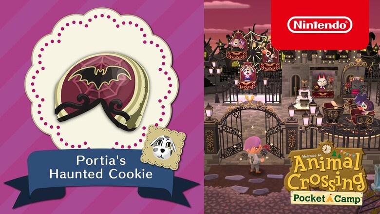 Animal Crossing: Pocket Camp - Portia's Haunted Cookie content available