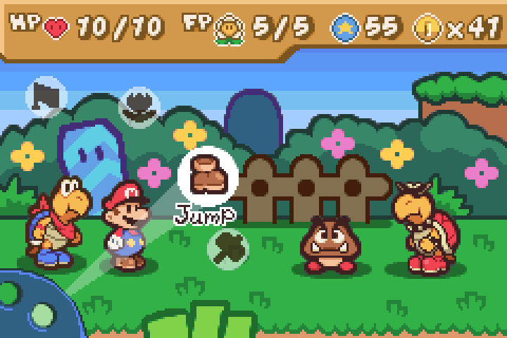 Paper Mario reimagined as a GBA game in fan mockups