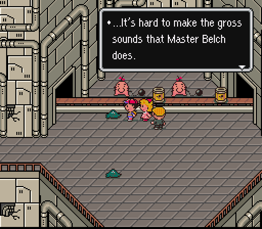 Of course, Earthbound's signature wit would balance out the grossness.