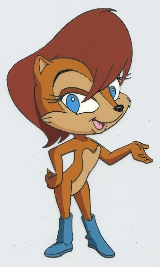 Princess Sally Acorn (Kath Soucie), The brains of the operation and Sonic's love interest. While she often gets irritated by Sonic's attitude she values his help in restoring her kingdom.