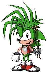 Manic, the youngest of the hedgehogs, was raised by pickpockets on the streets and thusly has a complex that his siblings grew up in relative comfort. He was generally a pretty laid-back, comical character similar to Michelangelo from Teenage Mutant Ninja Turtles.