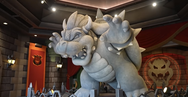 The statue inside Bowser's Castle. (Credit: Ordinary Adventures)