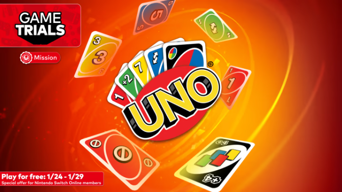 UNO is North America's next Nintendo Switch Online Free Game Trial
