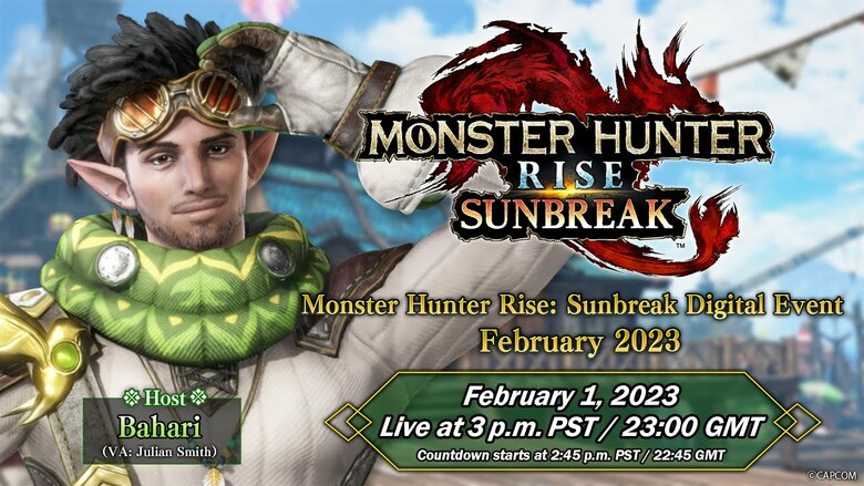 Monster Hunter Rise: Sunbreak getting Title Update 4 on Feb. 7th, 2023, another update in April 2023