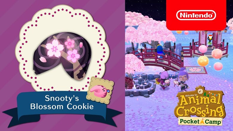 Animal Crossing: Pocket Camp - Snooty's Blossom Cookie content available