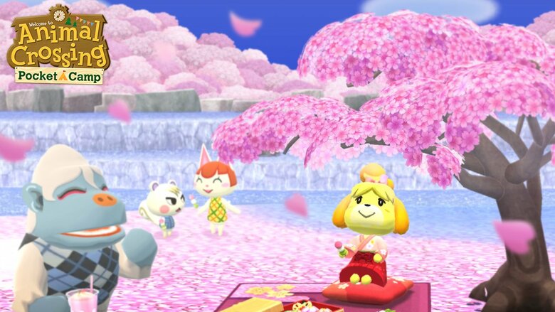 Isabelle’s Sakura Tree now available in Animal Crossing: Pocket Camp