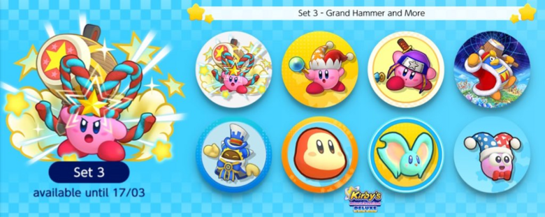 Third wave of Kirby's Return to Dream Land Deluxe icons available for Switch Online members