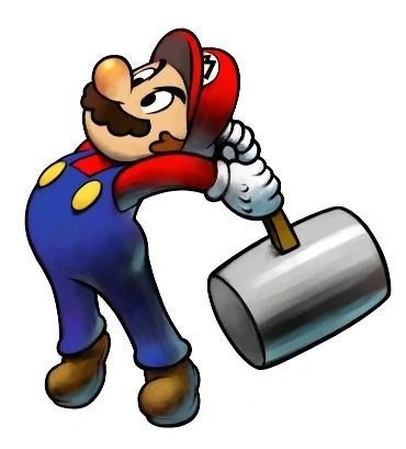 I think giving Mario his hammer for his forward and up smashes would make a lot of sense. I could also see justification for making his iconic forward-aerial spike a hammer attack, too.