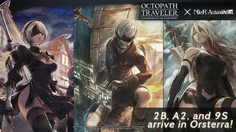 NieR:Automata Crossover Event Begins in Octopath Traveler: Champions of the Continent