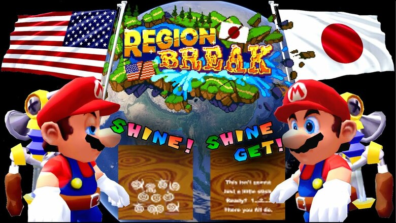 Region Break compares the region differences between Super Mario Sunshine