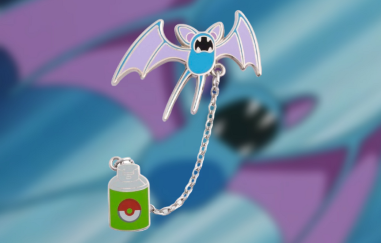 Pokémon Center Online selling Zubat with Repel Pokémon Held Item Pin