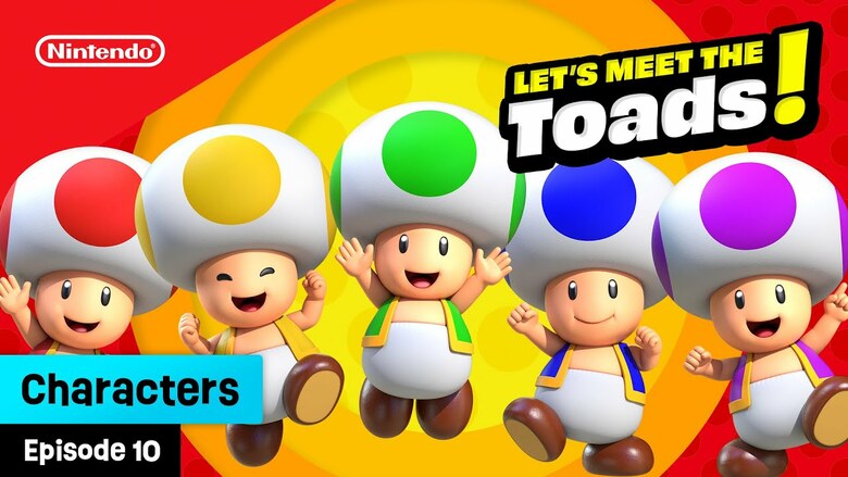 "Let's Meet the Toads" promo shared by Nintendo