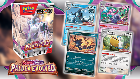 Get the Pokémon TCG: Scarlet & Violet—Paldea Evolved Build & Battle Box Today