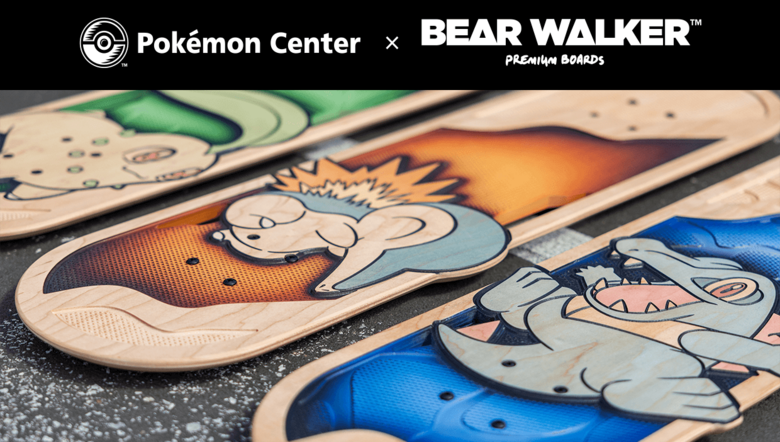 Pokémon Center UK and Bear Walker Announce Brand-New Limited Edition Skateboard Designs