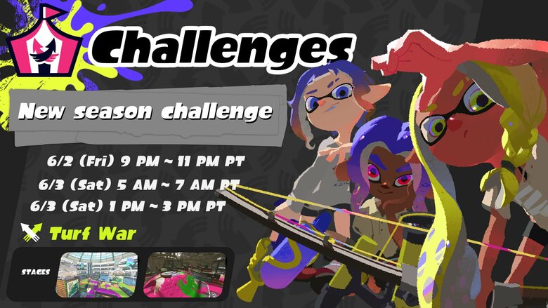 Splatoon 3 Challenge schedule information detailed