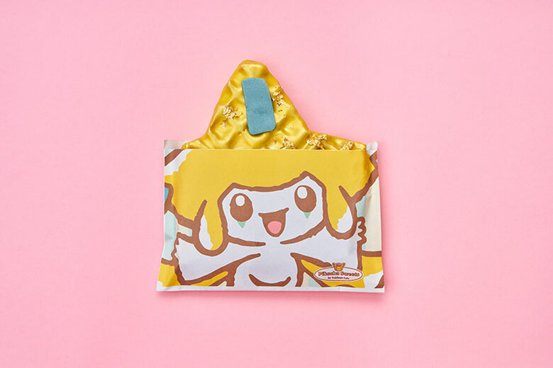 Jirachi 'Pokefuru' Waffle being added to the Pikachu Sweets menu