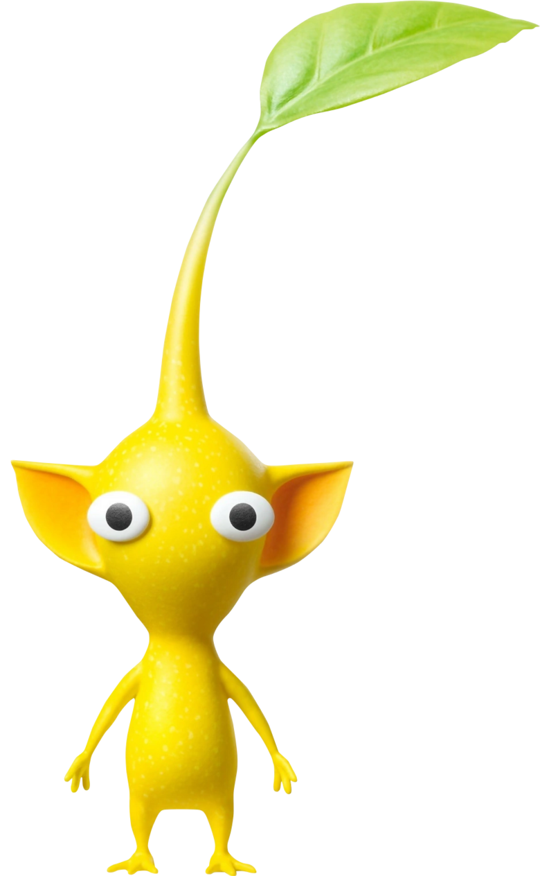 Yellow: In the Pikmin series yellow Pikmin are immune to electric shocks and can be thrown higher than other types, similarly in Smash they have a slightly altered throwing arc and resist and inflict electric damage.