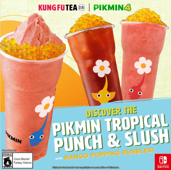 Kung Fu Tea reveals Pikmin 4 promotional drink flavors, available now