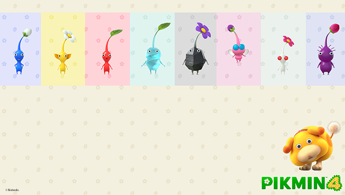 My Nintendo offering Pikmin 4 wallpaper to those who've purchased the game