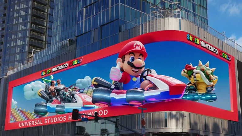 Super Nintendo World 3D billboard spotted in Los Angeles