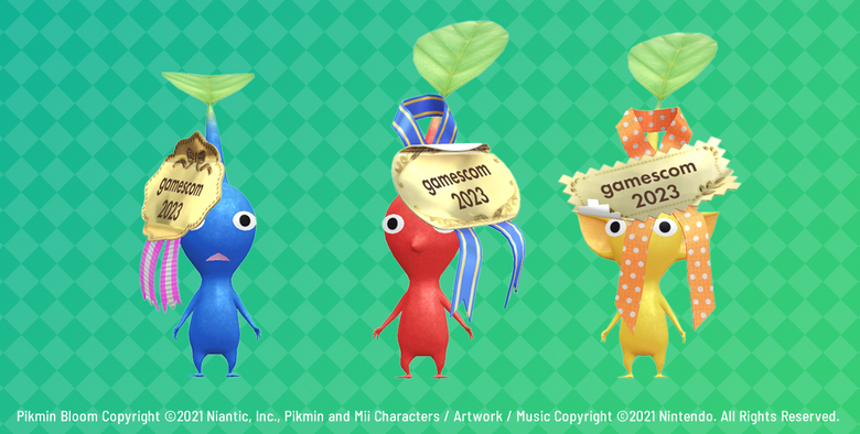 Pikmin Bloom exclusive Decor Pikmin available at gamescom 2023