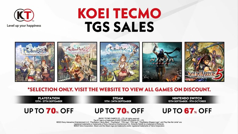 Koei Tecmo running a Switch eShop sale