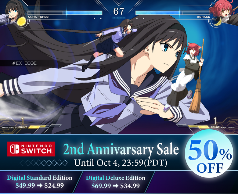 Melty Blood: Type Lumina running special sale for its 2-year anniversary