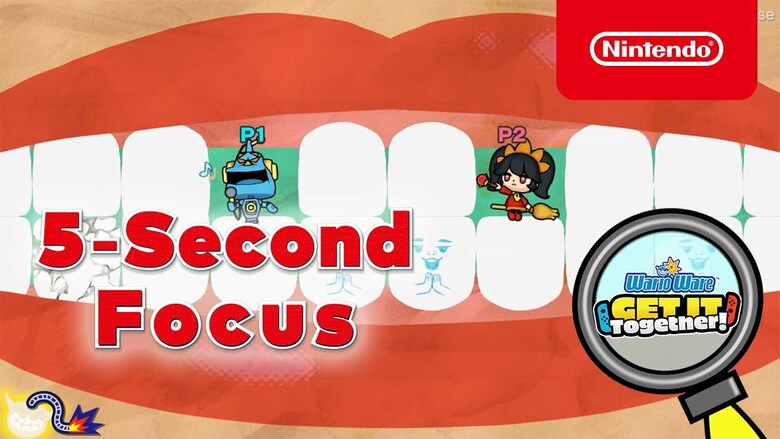 Nintendo shares a '5 Second Focus' video for WarioWare: Get It Together!