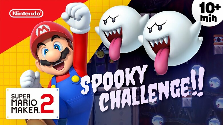Play Nintendo Tackles a Halloween-Themed Super Mario Maker 2 Challenge